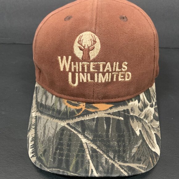 Whitetails Unlimited Camoflage Baseball Cap - Picture 1 of 5
